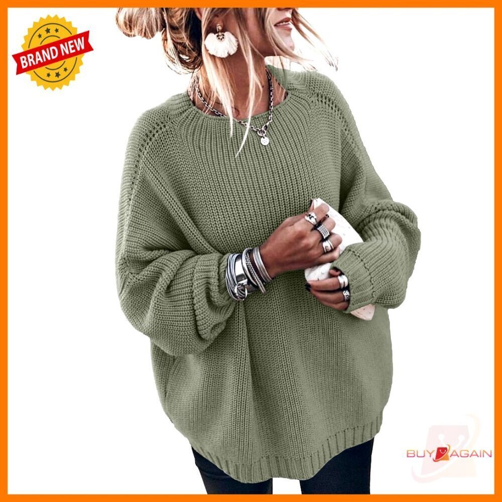 Oversized Mock Neck Knit Sweater Y2K Chic Casual Loose Fit Pullover Top